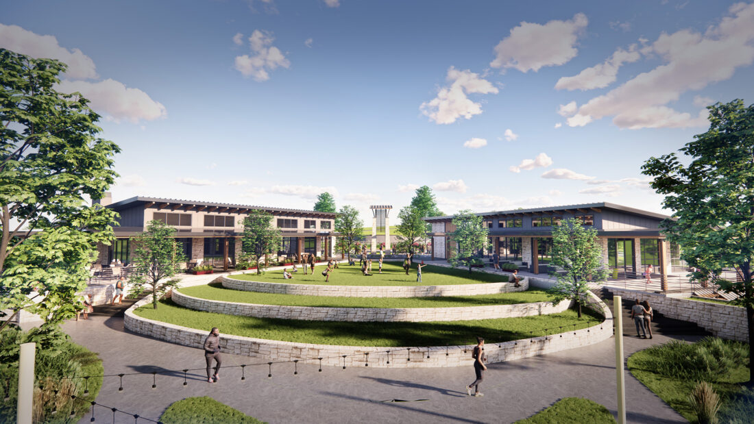 Rendering of Amenities Center