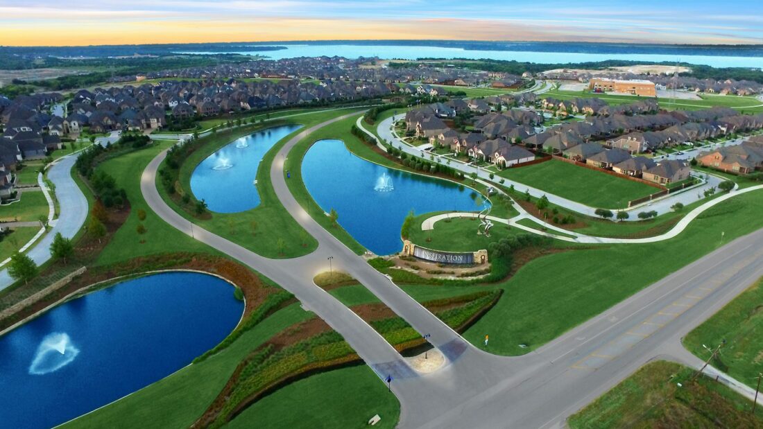 Aerial of Huffines Community Inspiration